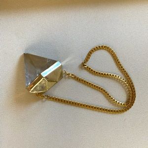 Quartz Crystal “diamond” necklace